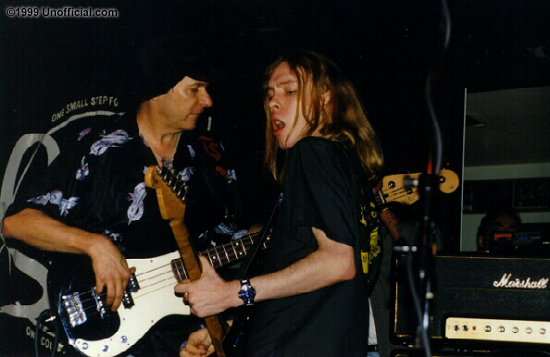 Tommy Shannon of Storyville with Kenny Wayne Shepherd at The Satellite Lounge, Houston, Texas