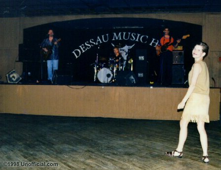 Monte Montgomery, Phil Bass, Chris Maresh and Courtney at Dessau Music Hall, Pflugerville, Texas