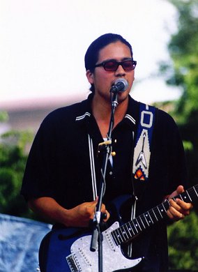 Mato Nanji of Indigenous at Celis Hot Rocks '99 at Waterloo Park, Austin, Texas