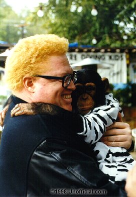 Malford Milligan and friend at Shady Grove, Austin, Texas
