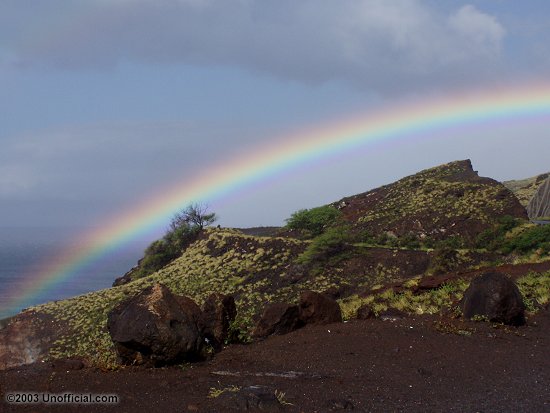 Rainbow at Pali A'alalolaua on Maui