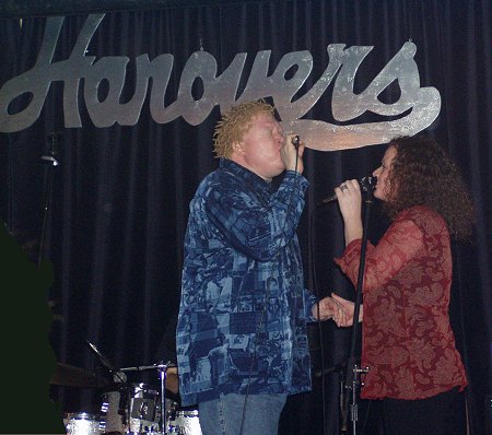 Malford Milligan and Marjolein de Rooy of the Malford Milligan Band at Hanover's Draught Haus, Pflugerville, Texas