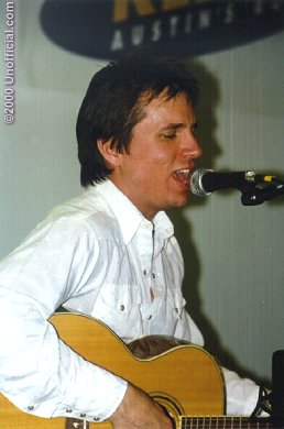 Ian Moore at a local radion station, Austin, Texas