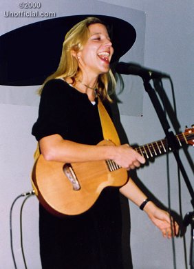 Terri Hendrix at a local radio station, Austin, Texas