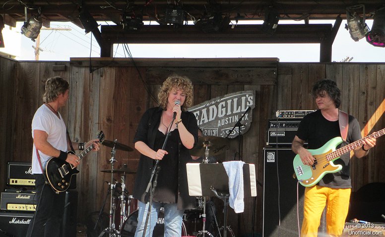John Lockhart, Lisa Tingle and Chris Maresh of Black Pearl onstage at the Steamboat Reunion at Threadgill's World Headquarters, Austin, Texas