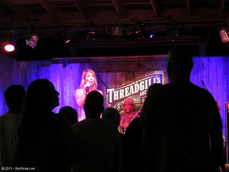 Patrice Pike of Sister Seven at the Steamboat Reunion at Threadgill's World Headquarters, Austin, Texas