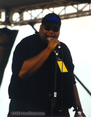 Don Robinson of M.C. Overlord at Great Tastes of Austin '99, Celis Brewery, Austin, Texas