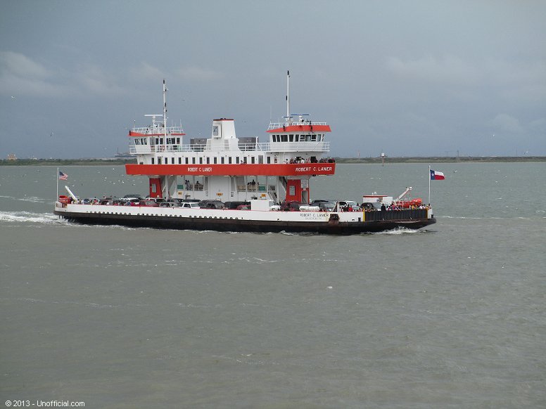 Robert C. Lanier ferry boat in Galveston Bay, Texas