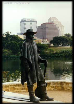 Stevie Ray Vaughan statue at Auditorium Shores, Austin, Texas