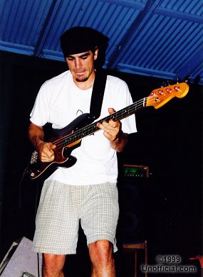 Jonas Saks of The Beth Black Band at The Pier on Lake Austin, Austin, Texas