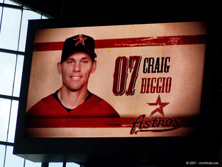 Craig Biggio of the Houston Astros