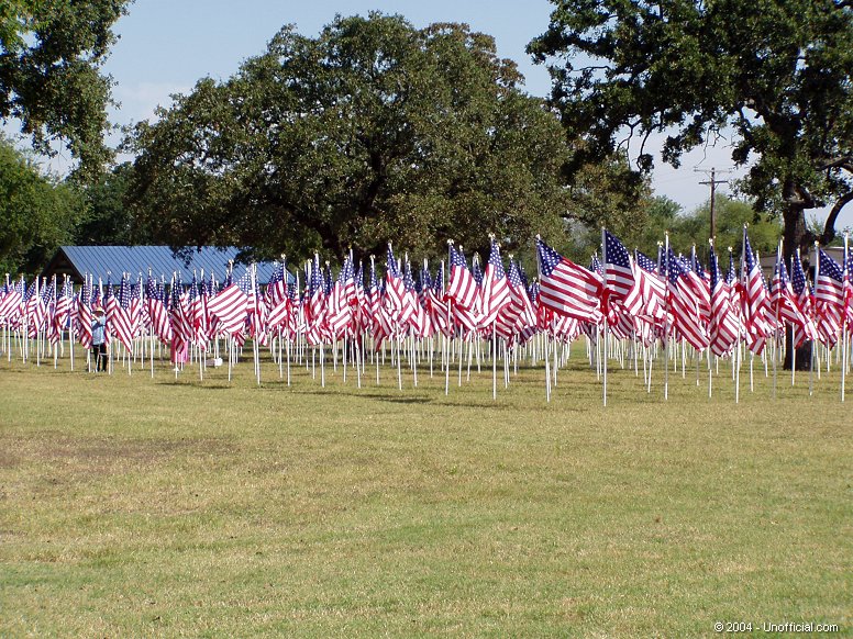 Flag Display, Corsicana, Texas