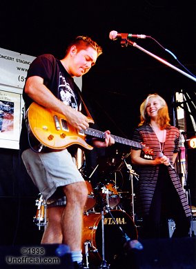 David Abeyta and Beth Black of The Beth Black Band at The Fourth Street Blues Fest, Austin, Texas