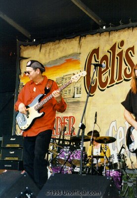 Tommy Shannon of Storyville at Celis Fest '98, Waterloo Park, Austin, Texas