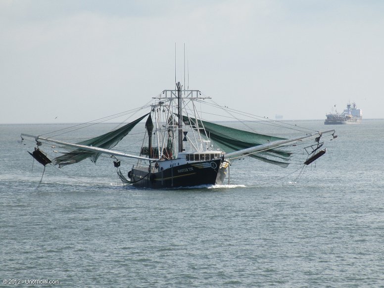 Shrimper in Galveston Bay, Texas