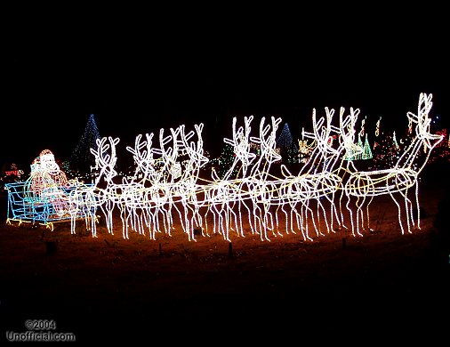 at the Walkway of Lights in Marble Falls, Texas