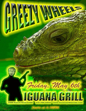 Catch dem ol' Greezy Wheels at the Iguana Grill on Lake Travis