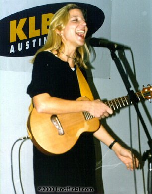 Terri Hendrix at a local radio station, Austin, Texas