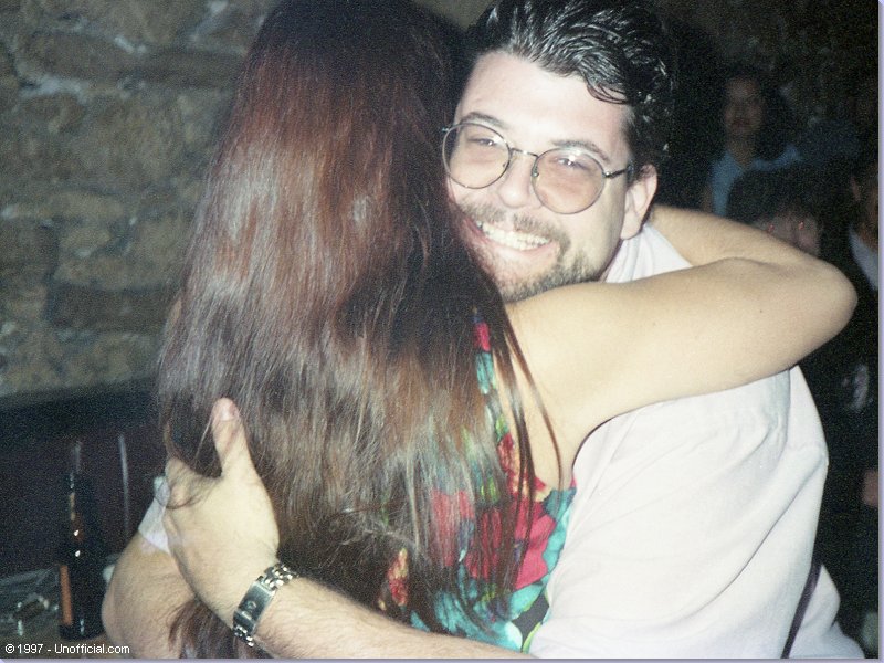 Jeff Gish and Peggy Simmons at Peggy's Sweet Sixteen Party at Steamboat in Austin, Texas