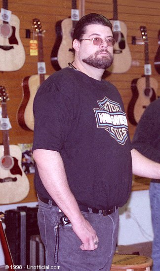 Jeff Gish at Strait Music Company, Austin, Texas