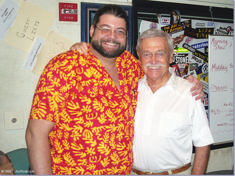 Jeff 'Yetti' Gish of KLBJ-FM and Cactus Pryor of KLBJ-AM in Austin, Texas